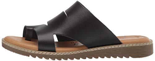 Blowfish Women's Okra Sandal Black Dyecut 10 Medium US