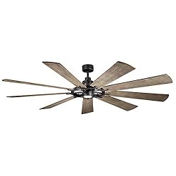 KICHLER 85 inch Gentry LED Ceiling Fan in Anvil