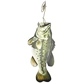 Bass Fish Wooden Christmas Tree Decoration Fisherman's Holiday Home Decoration