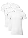 David Archy Men's 3 Pack Bamboo Rayon Undershirts Crew Neck Slim Fit Tees Short Sleeve T-Shirts