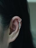 20gauge Sterling silver Cartilage hoop with Feather Charm,Tiny Cartilage Ring,Cartilage earring,Tragus earring,Helix ring,piercing earring,Gift for her,single hoop ring