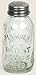 Mason Jar Salt and Pepper Shaker, 3.75-inch Height, Glass, Clear