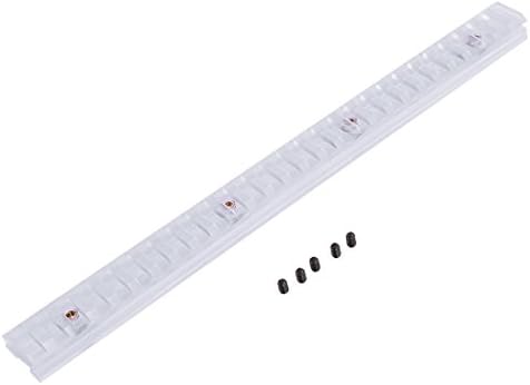 Worker 27.9cm Nylon Grooved Top Rail Mount Kit for nerf blasters with track - Transparent