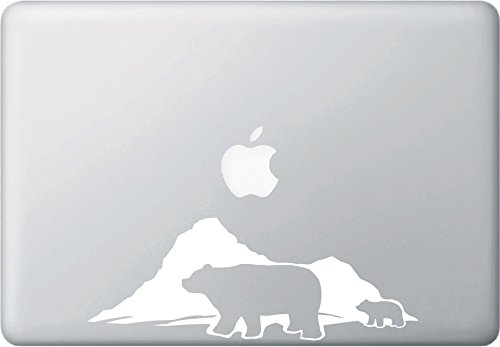 Yadda-Yadda Design Co. Polar Bear Mom and Baby - MacBook or Laptop Decal - Copyright (6