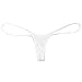 Freebily Sexy Women Lingerie Open Butt Low Rise G-String Micro Thong Bikini Underwear White One Size