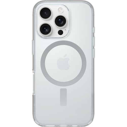 OtterBox Symmetry Series Clear MagSafe transparente Hülle für iPhone 16 Pro, stoßfest, sturzsicher, schützende Hülle, 3X getestet nach Militärstandard, Transparent, Keine Einzelhandelsverpackung