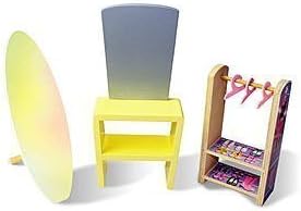 Just Dreamz 6 Piece Wooden Bedroom Dollhouse Furniture Set