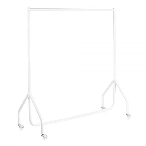 The Shopfitting Shop White Childrens Clothes Rail 4ft Long x 4ft High Heavy Duty Junior Garment Rack