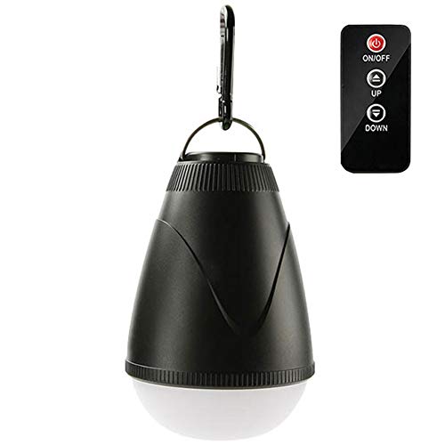 URAURORA Waterproof LED Camping Light/Rechargeable Repellent Light with 5 Levels Dimmable USB Line Remote Control for Household Hiking Fishing Emergency