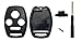Arruweer NO Cut Replacement Key Fob Shell Case fit for Honda 2003-2012 Accord Ridgeline Civic CR-V Polit Key Fob Cover Housing 4 Buttons (Only Casing) (3+1 Button)