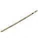 My Daily Styles Stainless Steel Yellow Gold-Tone Mens Classic Cuban Link Chain Necklace Bracelet Set 5MM