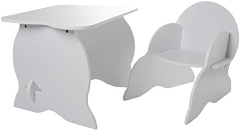 Room Studio 530020 wooden white My First Desk - table and chair, 55x41x43cm