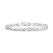 Amberta 925 Sterling Silver 5 mm Herringbone Chain Bracelet Size 7.5