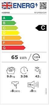 Hisense Front Load Washing Machine 9 KG Inverter Steam Quick Wash 1400 RPM view 10