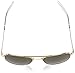 AO Original Pilot Sunglasses 57mm Gold Frames with Bayonet Temples and True Color Grey Polarized Glass Lenses (OP57G.BA.TCP)