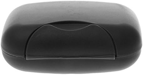QHGstore Travel Soap Dish Case Plastic Soap Holder Box Container for Home Hiking Camping by TheBigThumb, Black