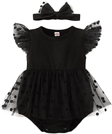 infant little black dress Amazon.com: TENTIDE Baby Girl Black Dress Wedding Sleeveless V Neck A-line Bridesmaid Party Dresses Princess Tulle Ball Gown (Black,0-3 Month): Clothing, Shoes & Jewelry