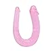 Double-Ended Dildo Waterproof Jelly Double Dongs Realistic Dildo Penis Cock Anal Butt Plug Prostate Massager G-Spot Stimulation Adult Sex Toys for Women Men