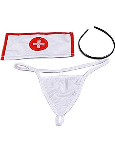 YKSH Nurse Uniform, Women's Sexy Lingerie Costume, Roleplay Outfit for Cosplay, Night Club, Dress, Headpiece, Pants Included