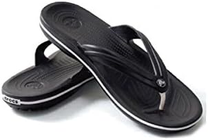 Amazon クロックス Crocs クロックバンド フリップ サンダル Crocband Flip クロスライト メンズ レディース スリッパ ビーチサンダル 靴 ユニセックス M9 27 0cm ブラック Crocs クロッグ サボ