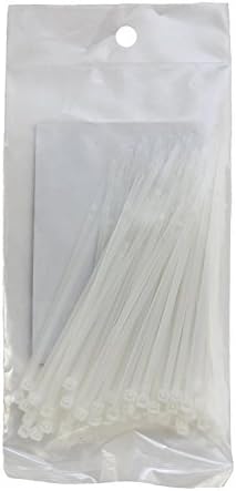 Pack of 400 Cable Ties, White Color, 4" Long Cable Ties