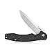 KUBEY Eris KU179 EDC Folding Pocket Knife with 3.4-Inch Drop Point Blade and Carbon Fiber Handle with Titanium Clip for Camping Hunting and Outdoor (Satin/AUS-10)