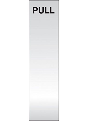 Caledonia Signs 59178 Label, "Pull", Engraved Aluminium Effect, Pvc Door Plate