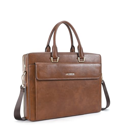 CLUCI Women Leather Briefcase Laptop Bag