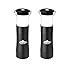Cascade Mountain Tech (2 Pack Portable LED 2 in 1 Flashlight and Lantern. 6 AAA Batteries Included. 200 Lumens Great for Emergencies, Camping, Hiking