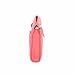 Isaac Mizrahi Womens Fashion Designer Handbags Janna Leather Clutch Evening Crossbody Bag Flamingo Pink