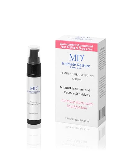 MD Intimate Restore Feminine Moisturizer for Rejuvenating Intimate Area| Helps to Restore Appearance, Sensation and Sensitivity|for External Use Only. 3 Month Supply (1 Fl Oz)