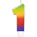 Wilton W Rainbow Candle, Numeral 1