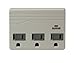 Woods 0411047821 Coleman Surge Protector Tap, 3 Outlet, Light Grey