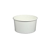 Yocup 6 oz. Solid White Paper Ice Cream / Frozen Dessert Cup - 100 ct