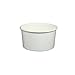 Yocup 6 oz. Solid White Paper Ice Cream / Frozen Dessert Cup - 100 ct