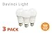Davinci Light - 11.5W Light Bulbs - Premium 3-Pack A19, E26 Non-Dimmable LED Soft Light - 6500K - Top Energy Saving LED Light Bulbs - Perfect 60W Incandescent Bulb Replacement (3 Pack, Soft White)