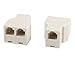 Uxcell RJ11 6P4C 1 to 2 Female Telephone line Splitter Connector, 2Pieces for Landline Telephone primary