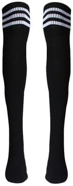 Voberry Autumn Retro Knee High Tube Thigh High Socks Over Knee Girls Football Socks