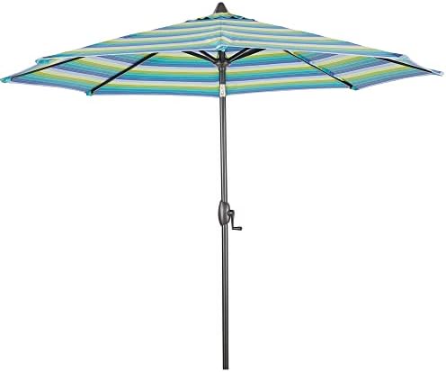 amazon lime patio umbrella Amazon.com : Tropical 8 Ft Heavy Duty Lime Green Market Umbrella Outdoor  Patio Crank Lift Push-Button Tilt System