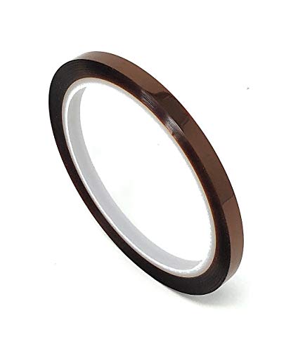 APT, 1 mil Thick Polyimide Adhesive Tape, high Temperature and Heat Tape, for Masking, Soldering, Electrical, 3D Printer. (1/4'',1/2'',3/4'',1'' in One Pack)