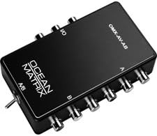 Ocean Matrix OMX-AV-AB Composite Video and Audio Input Expander Switch