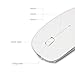 UHURU Wireless Mouse 2.4G Silent Rechargeable and Portable Mouse with 3 DPI for Notebook, Pc, MAC, Laptop, Computer - New & Improved Version [White]