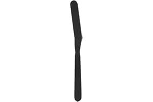 Ehlivhall Stainless Steel Offset Spatula for Cake Decorating - 8 Inch Icing Spatula with Flexible Blade and Comfortable Handl