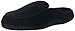 isotoner Men's Microterry Ergo Hoodback Slipper, Black, 11-12 M US
