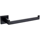 TocTen 9" Hand Towel Holder – Matte Black, Heavy Duty SUS304 Stainless Steel