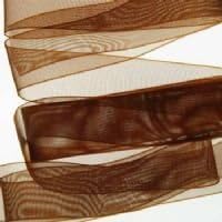Brown Organza ribbon 22mm 10m length