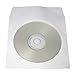 Yens 2000cdpaperwhite CD DVD Paper Sleeves Envelopes with Flap and Clear Window, White