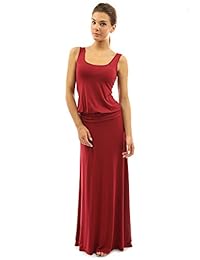 PattyBoutik vestido largo tipo blusa grande sin mangas para mujer