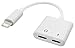 HanPro 2 in 1 Lightning Adapter, Headphone Audio and Charge Adapter, Dual Lightning Splitter for iPhone 7/7 Plus