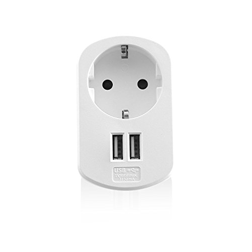 Ewent Adattatore Presa USB,Adattatore da viaggio,Caricabatte... en promo sur Amazon